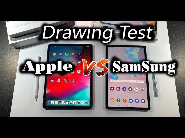 IPAD pro VS Galaxy Tab S6 - Which tablet is best for artists ? - Drawing Test