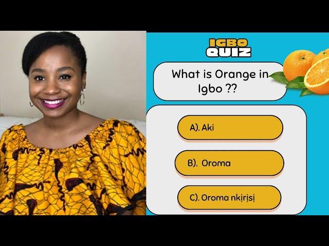 Fun Igbo Quiz game on fruit  #igbo #igboforbeginnners #igboamaka  #igboclass #igboland