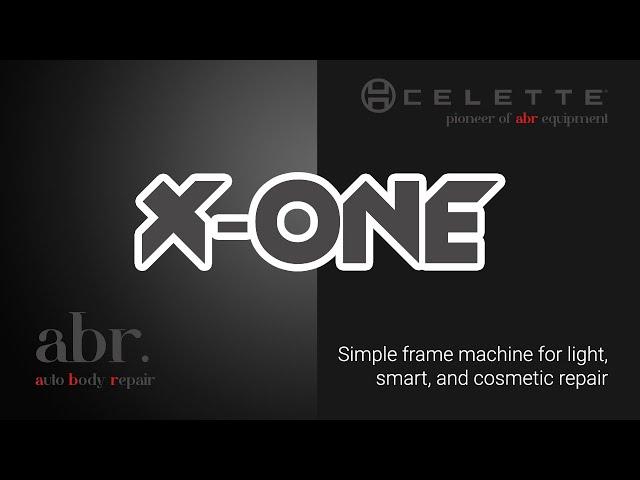 X ONE simple  frame machine for light, smart, and cosmetic repair tech tips user by Celette