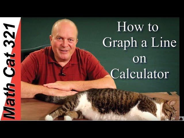 TI83 TI84 Plus - How to Graph a Line on TI83 TI84 Plus Graphing Calculator