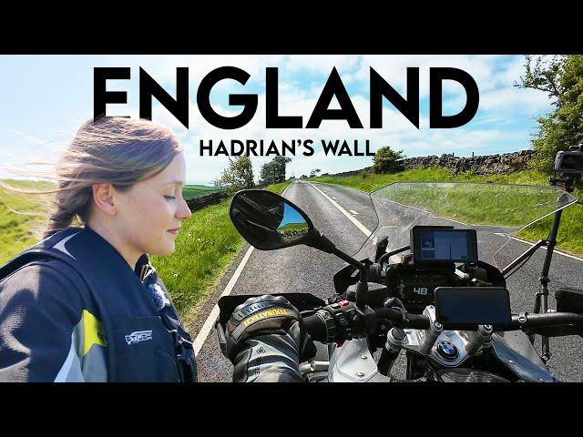 UK Motorcycle Touring!! CONQUERING Hadrian's Wall!!