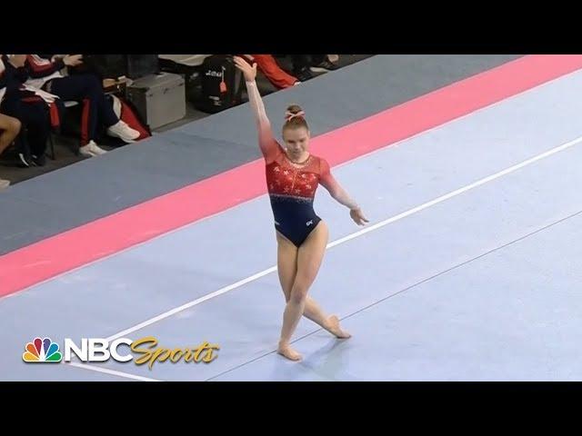 Jade Carey wins World Cup Gymnastics floor gold in Melbourne | NBC Sports