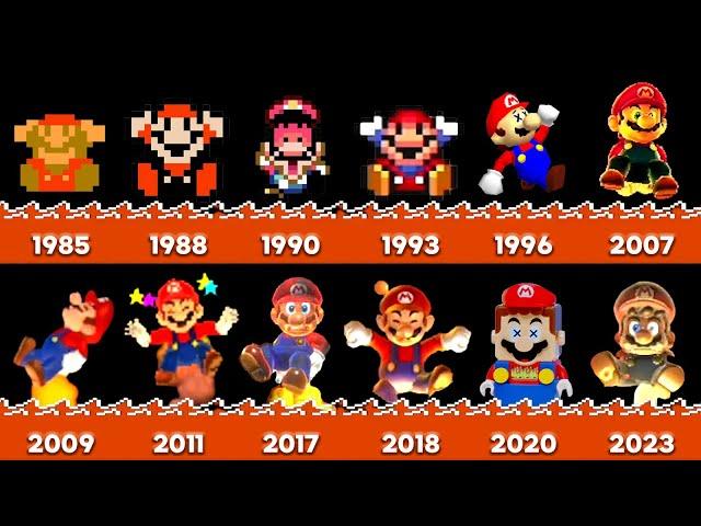 Evolution of Super Mario death falling in lava (Game and LEGO, 1985 ~ 2023)