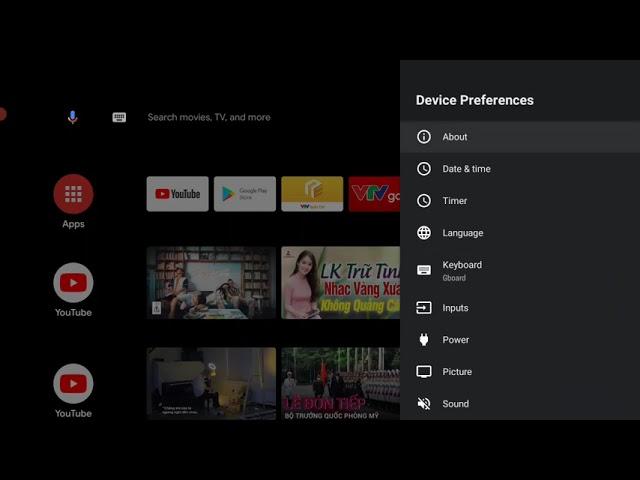 Setup devices using Android TV OS