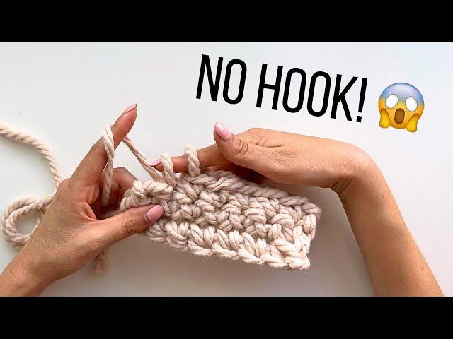 HOW DO YOU FINGER CROCHET?  Simple Tutorial For Beginners