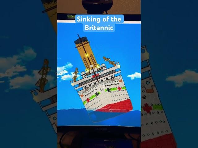 Sinking of the Britannic #titanic #animation #nostalgia #sad #oceanliners #1912 #ships #shorts