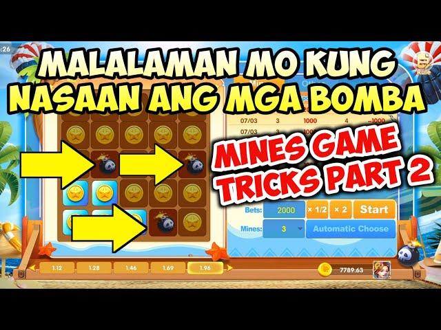 MINES TRICKS || MALALAMAN MO KUNG SAAN ANG BOMBA || KABIBE GAME