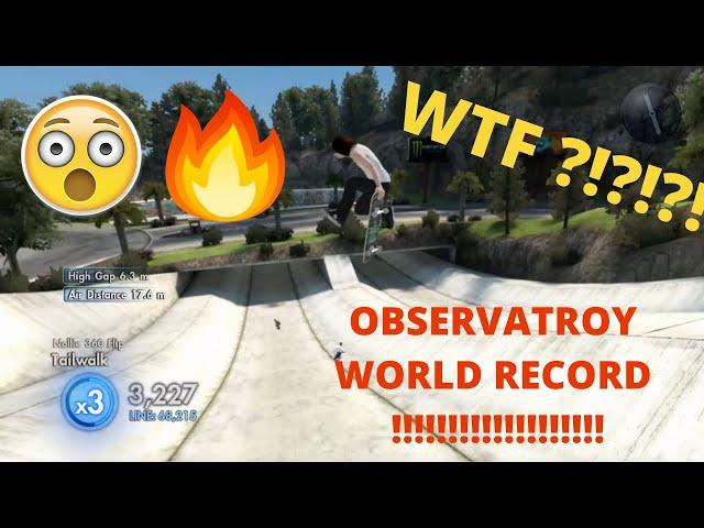 CRAZIEST SKATE 3 OBSERVATORY WORLD RECORD !!!! (NOT CLICKBAIT) 92k