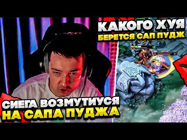 СИЕГА ВОЗМУТИУСЯ НА САПА ПУДЖА! #dota #whyawane #головач