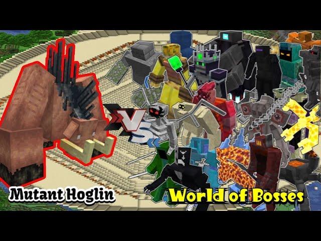 Mutant Hoglin VS World of Bosses | Minecraft |Mobs Battle