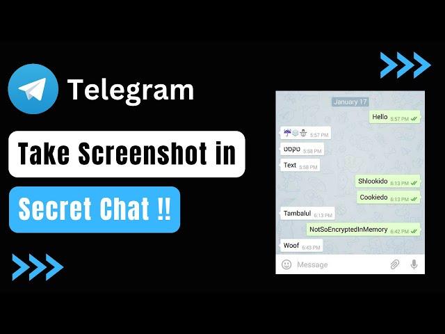 How To Take Screenshot In Telegram Secret Chat ! (EASY WAY)