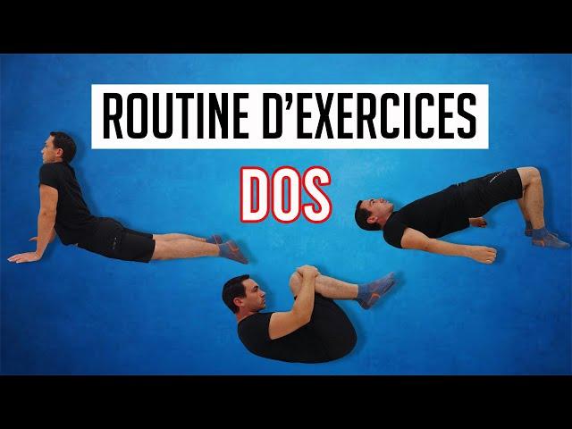 ROUTINE D'EXERCICES CONTRE LE MAL DE DOS (ÉTIREMENTS, ASSOUPLISSEMENTS, RENFORCEMENT)