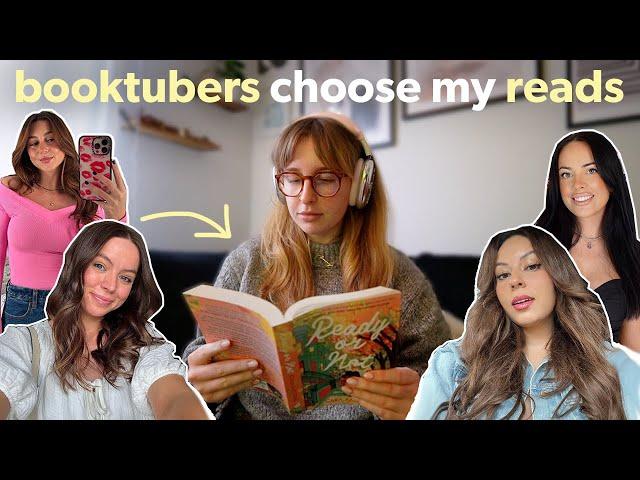 Booktubers choose my reads ⭐️ reading vlog