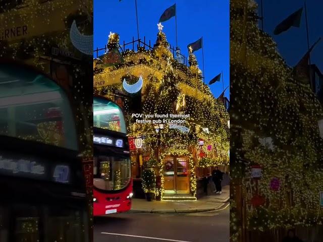 POV: you found the most festive pub in London ⁣ #London #christmas