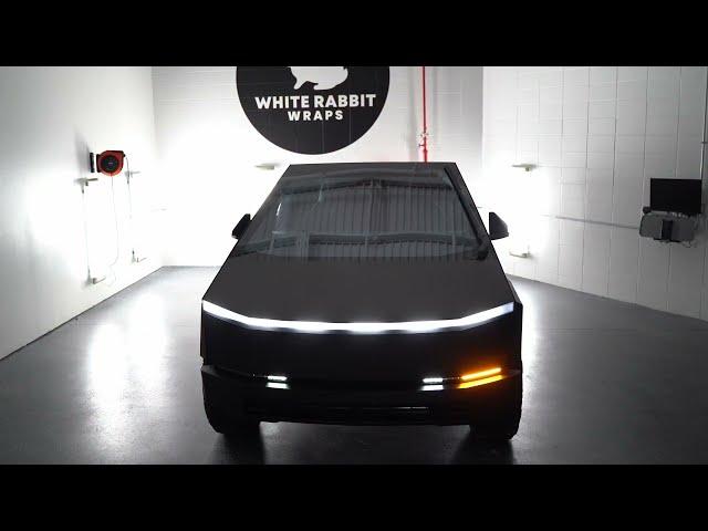 Tesla CyberTruck Light Show White Rabbit Wraps