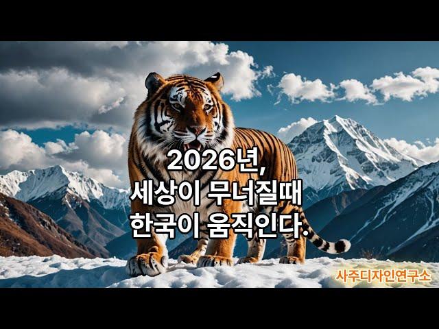 사주디자인연구소, 주역예측. 2026 병오년, 세상이 무너질 때 한국이 움직인다.