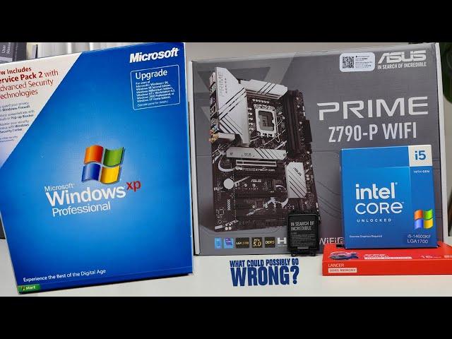 Windows XP Meets Modern Hardware: i5-14600KF + DDR5 Z790 Motherboard. NVMe, USB 3.x? No problem!