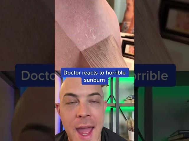 So Painful! Doctor reacts to sunburn peeling