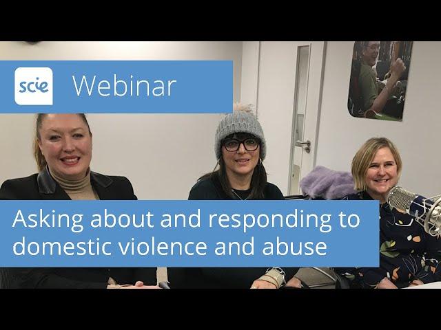 Webinar recording: Asking about and responding to domestic violence and abuse