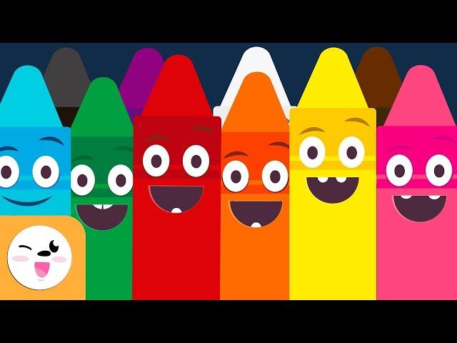 As cores - Músicas de cores para crianças - Vídeo educativo para aprender as cores