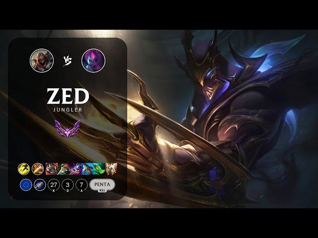 Zed Jungle vs Evelynn - EUW Master Patch 12.23