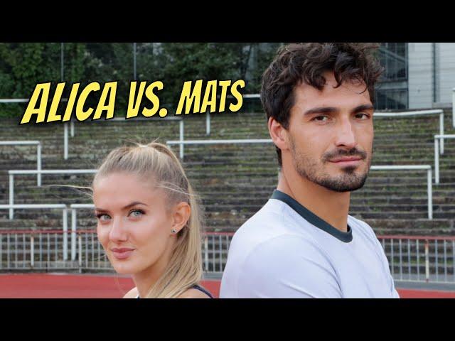 Alica Schmidt vs. Mats Hummels - 400m Race