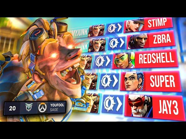 RANK #1 Junkrat BULLIES streamers | Overwatch 2