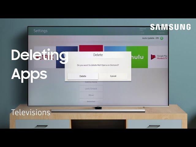 How to delete Apps from Smart Hub on your TV | Samsung US