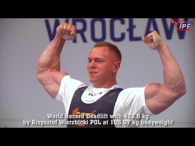 World Records Deadlift (388, 408.5, 420 kg) by Krzysztof Wierzbicki POL at The World Games 2017