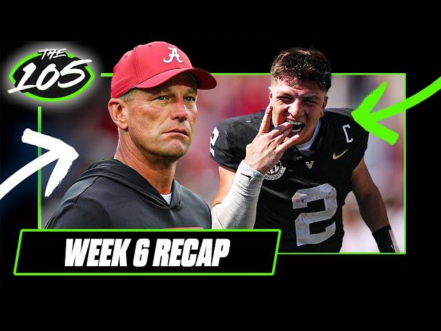 The 105: Week 6 Recap | How Vanderbilt UPSET Alabama | Midseason Awards