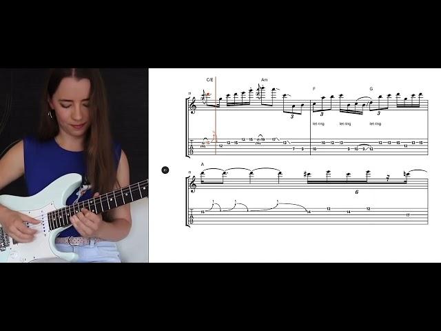 Julia Lange - Paul Davids 2023 Solo Challenge - Free Guitar Tabs