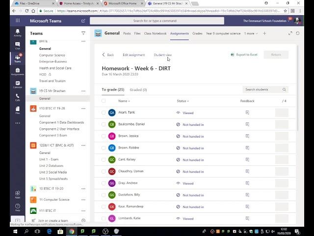 Trinity Academy Students - Microsoft teams Tutorial
