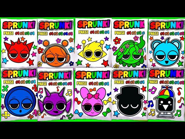 SPRUNKI Blind Bag Compilation Black, Fun bot, Mr.sun| ASMR Phase 1vs2vs3vs4 or 5 squishy