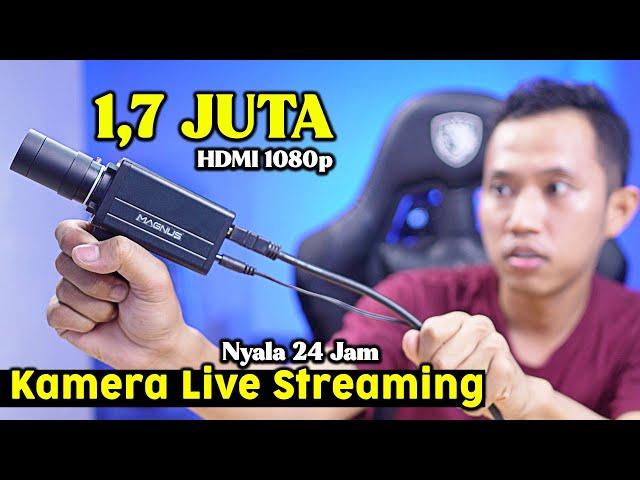 Kamera Murah Dibawah 2 Juta Untuk Youtube !! MAGNUS 2K Industrial Camera HDMI+USB Output 10X Zoom