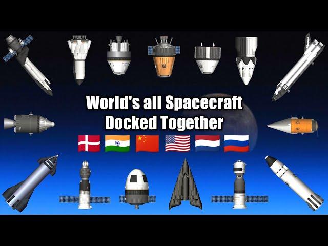 World's All Spacecraft Docked in one Space Station #shorts