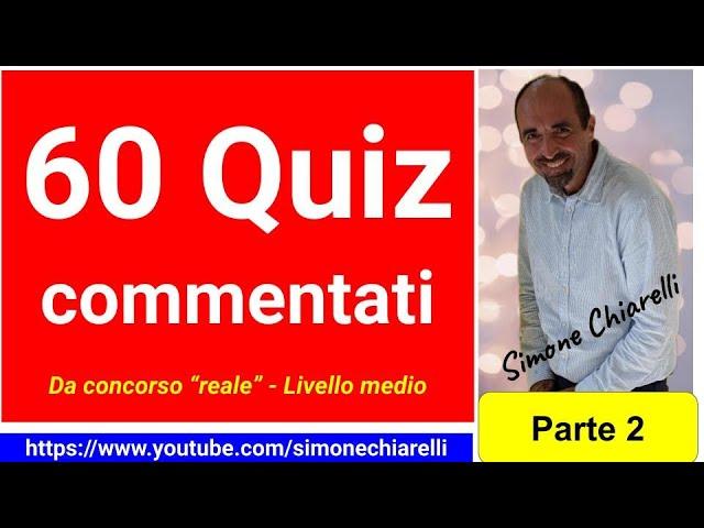 QUIZ in diretta con Simone Chiarelli - livello MEDIO - parte 02 (9/12/2024)