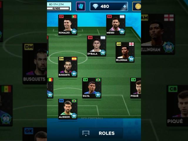 DLS 24 best 11 squad 4-1-2-3  Formation #shorts #viral #dls24