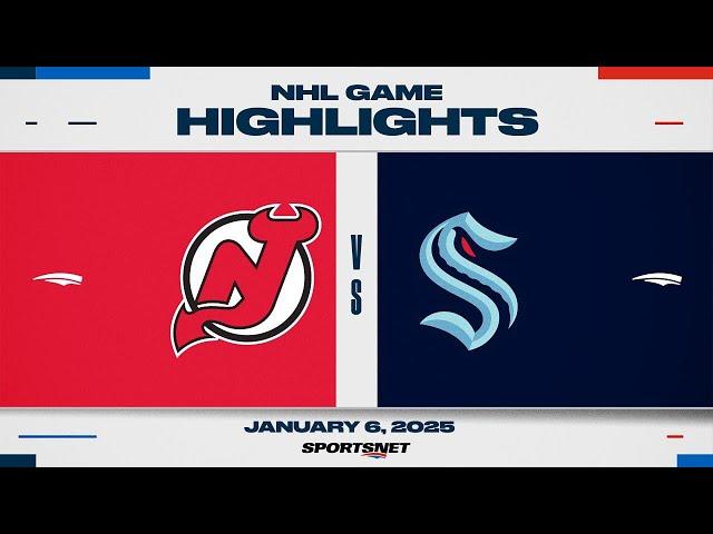 NHL Highlights | Devils vs. Kraken - January 6, 2025