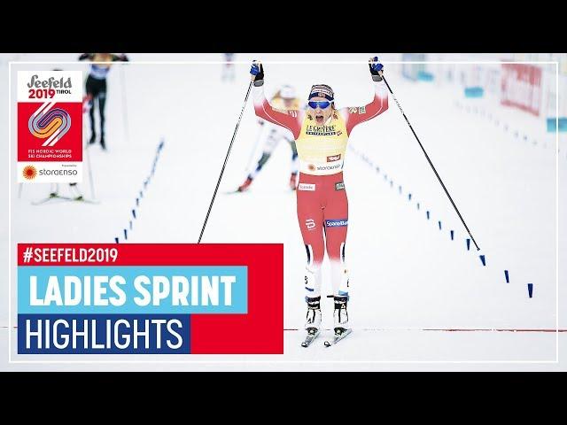 Falla storms to gold | Seefeld | Ladies' Sprint | FIS Nordic World Ski Championships