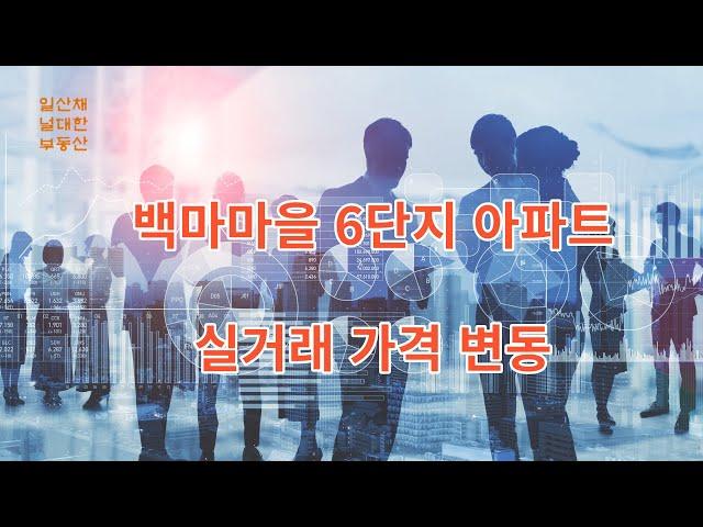 일산 백마마을 아파트 6단지 가격 조정