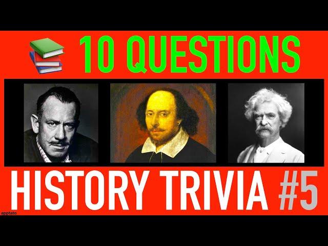 HISTORY TRIVIA QUIZ #5 - 10 Language and Literature Trivia Questions and Answers | Pub Quiz