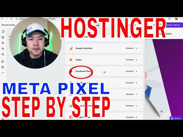   How To Link Connect Facebook Meta Pixel ID To Hostinger Website Builder 