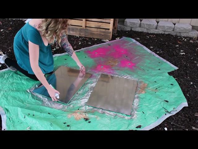 TURN GLASS INTO MIRRORS...WATCH THIS!! | Rustoleum Mirror Effects Spray Paint Review