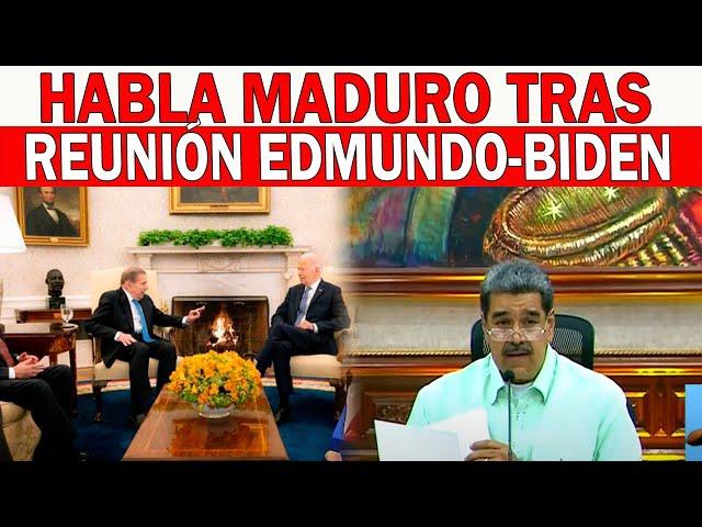 ¡URGENTE! HABLA MADURO TRAS REUNIÓN DE JOE BIDEN Y EDMUNDO GONZÁLEZ | VENEZUELA LIBRE DE DICTADURA