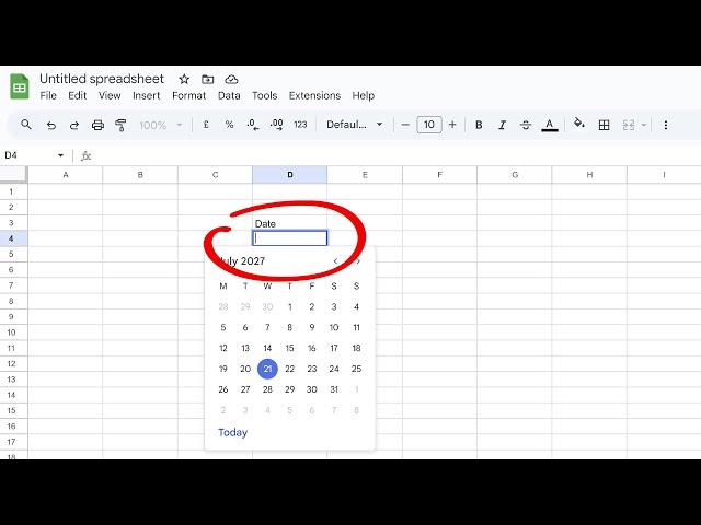 How To Add a Calendar Date Picker in Google Sheets (Step By Step)