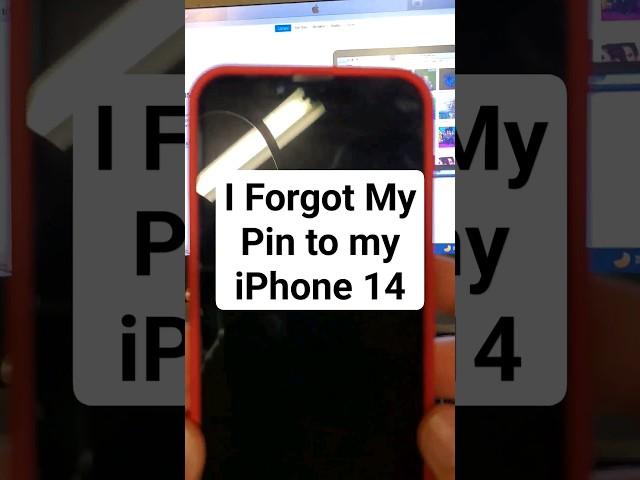Forgot my Pin to my iPhone 14  ️ HELP ️ I forgot my password to my iPhone 14