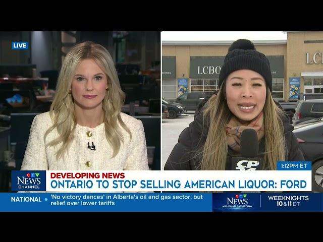 LCBO to remove American brands from shelves: Ontario Premier Doug Ford