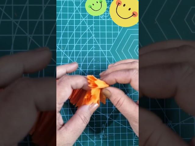 Broom Stick Simple Paper Flower  #shortsviral #homedecor