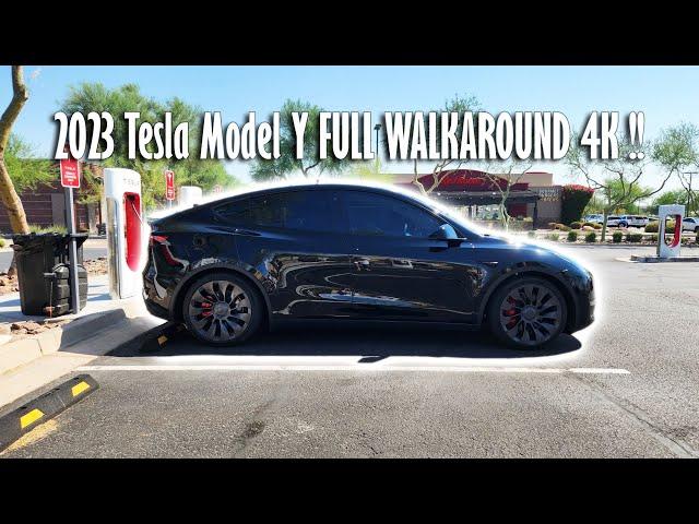 2023 Tesla Model Y Performance Full Walkaround | Interior/Exterior | 4K