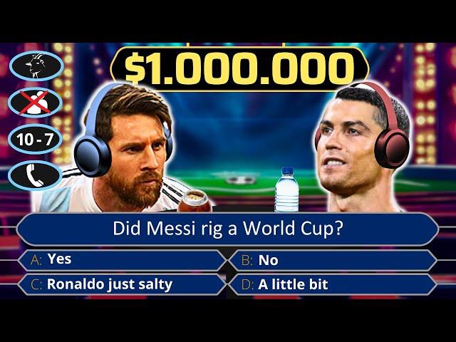 Messi & Ronaldo play Millionaire Quiz - With Bale & Maguire!